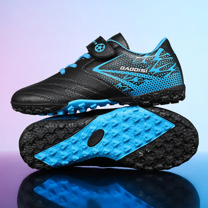 New Children Soccer Shoes Sports Society Field Boy Football Boots Futsal Fast Indoor Sneaker Original Ankle Football Boot Cleats