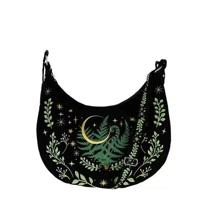 Women's Shoulder Bag High Quality Gothic Embroidery Famous Brands Designer Crossbody Bag Large Capacity Exquisite Female Bags