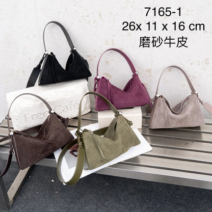 New Genuine Leather Luxury Designer Women Shoulder Crossbody Underarm Bags Cowhide Ladies Large Capacity Tote Bag Fashion Purse