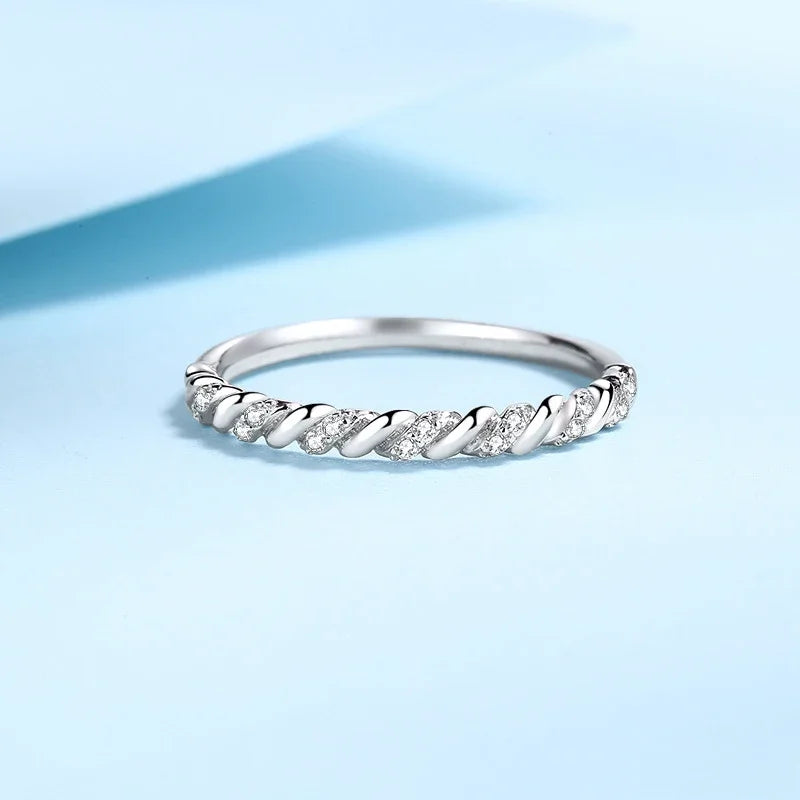 Full Moissanite Ring 925 Sterling Silver with 18K Gold Plated Diamond Engagement Wedding Bridal Band Jewelry For Women
