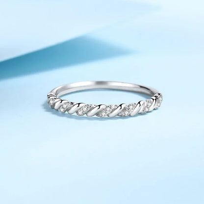 Full Moissanite Ring 925 Sterling Silver with 18K Gold Plated Diamond Engagement Wedding Bridal Band Jewelry For Women