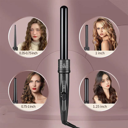 PTC Heating Multi-function Rotary Curling iron 5 in 1 interchangeable Curling tool Quickly heating ceramic barrel curling iron