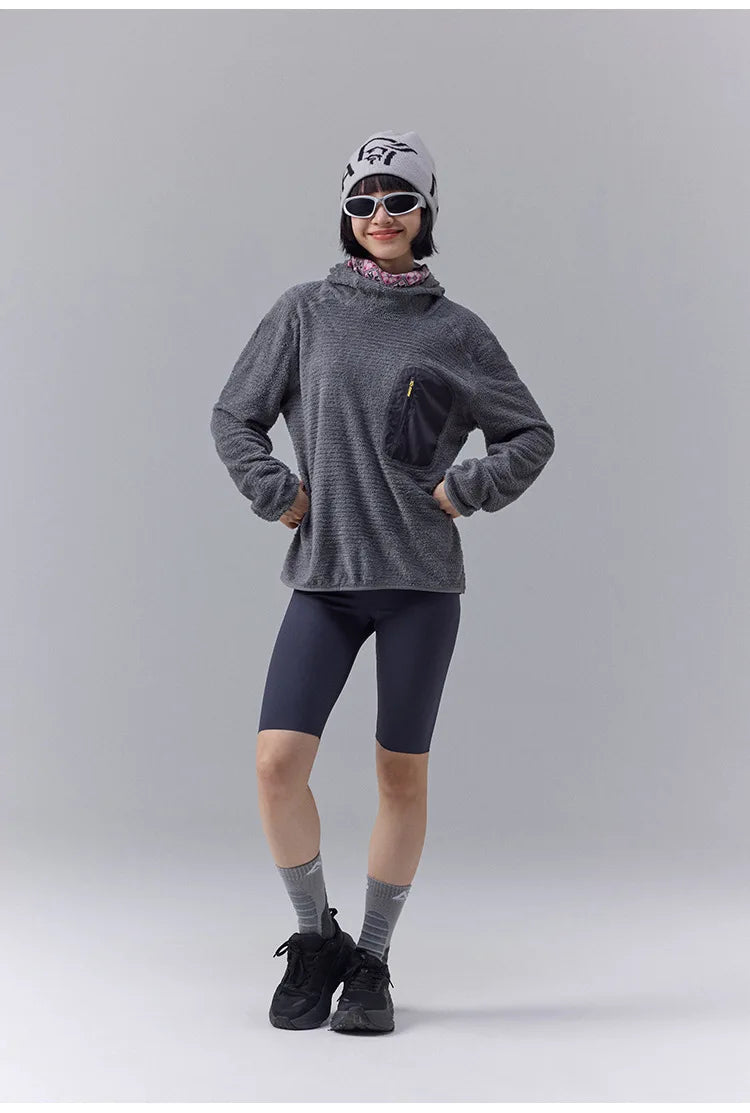 All Season 190g Ultra-light Breathable Thermal Hoodie, Urban Outdoor Techwear Mid-layer with Thumbholes & Zip Pocket
