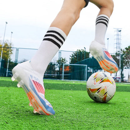 New Men Soccer Shoes Training Boys Sport Football Boots FG/TF Non Slip Match Breathable Adult Long Spikes Cleats Outdoor Sneaker