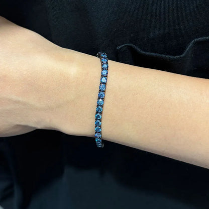 TY 3-5MM Moissanite Bracelet For Women Men 925 Sterling Silver Chain Bracelet D VVS1 Fine Luxury Jewelry Lab Gemstone