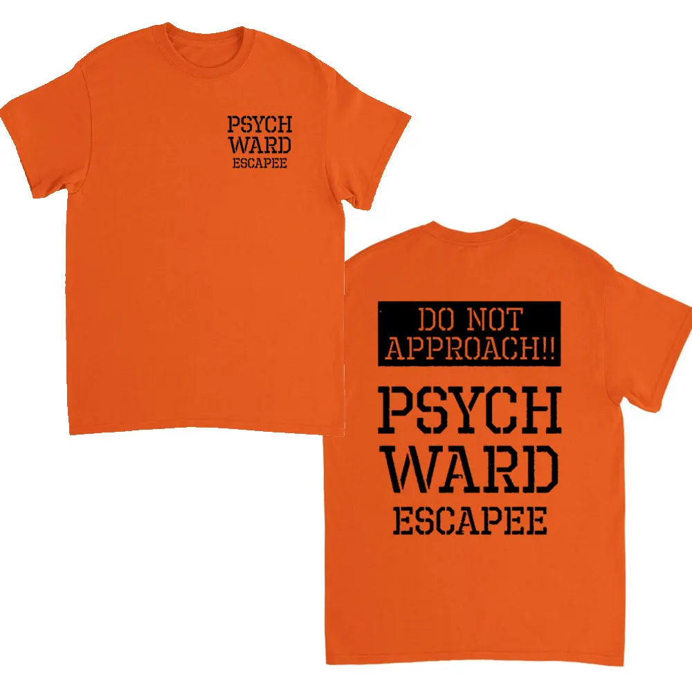 Ward Mental Prison Inmate Novelty Funny Unisex Crewneck T-shirt Summer Fashion Casual Print Tops Cotton Soft Tee