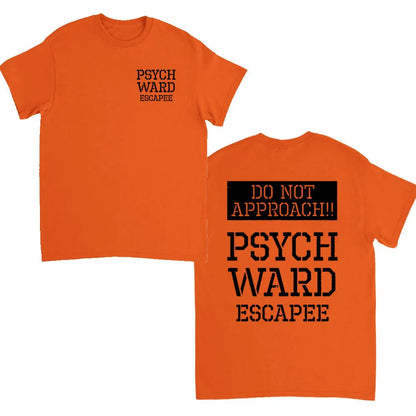 Ward Mental Prison Inmate Novelty Funny Unisex Crewneck T-shirt Summer Fashion Casual Print Tops Cotton Soft Tee