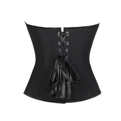 Black women is corset  strapless and body shaping top