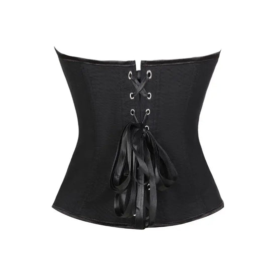 Black women is corset  strapless and body shaping top