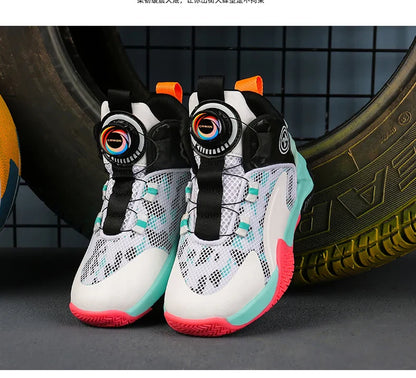 High-Quality Breathable Casual Basketball Shoes for Boys Fashionable Children's Footwear for Comfort And Style