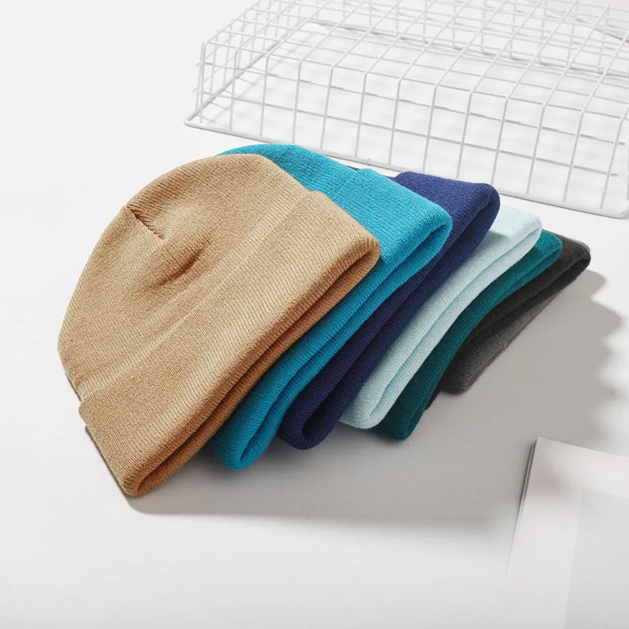 Personalized Custom Beanie Embroidery Text Name Design Logo Winter Hat for Men Women Knitted Cap