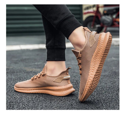 Summer Mesh Men Shoes Breathable Mens Sneakers Trendy Lightweight Walking Big Size Man Tenis Shoes