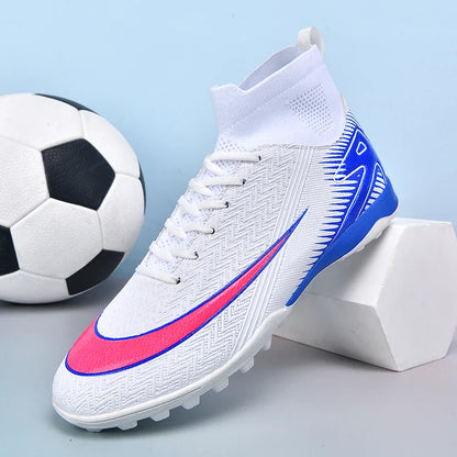 New Men Football Boots Kids Ankle Cleats Grass Soccer Shoes Futsal Indoor Sport Match Training TF/FG Hot-selling High-quality