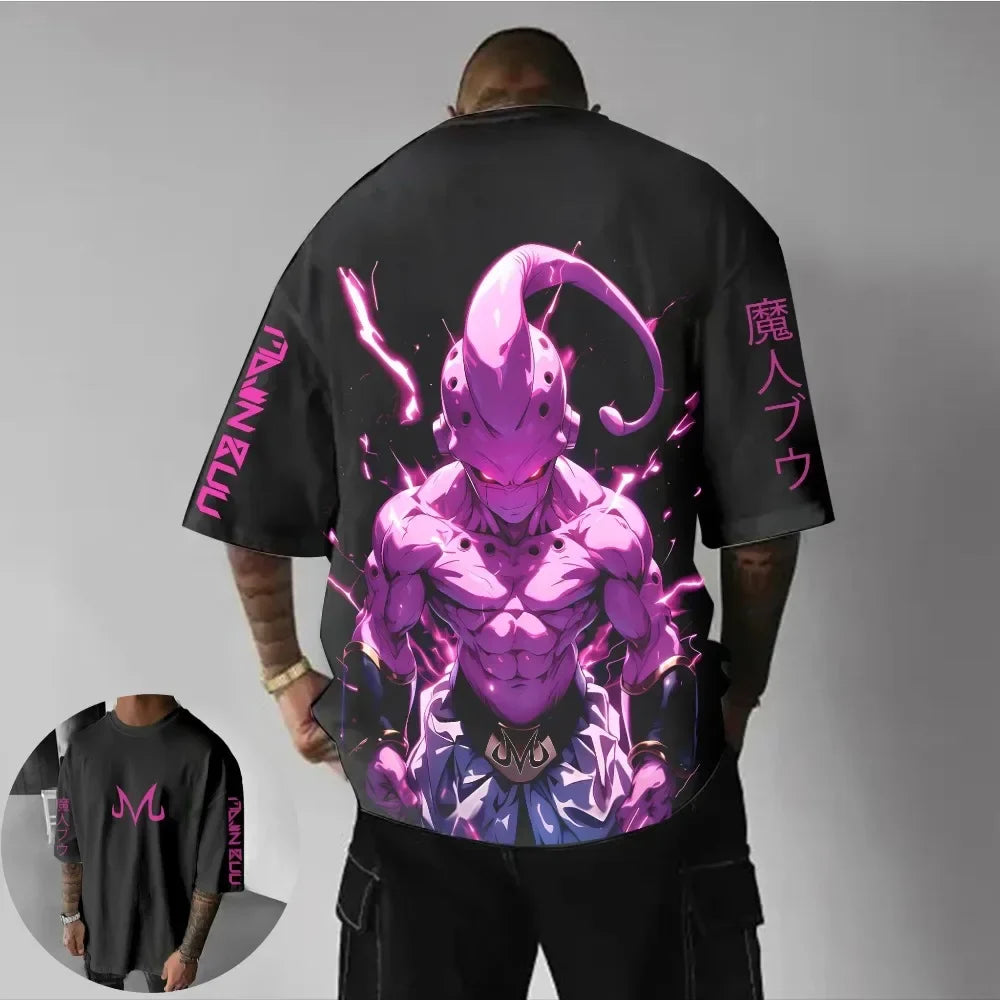 Printing T-Shirt Summer Men's Street Hip Hop Loose Casual Street Trend Short Sleeve Top