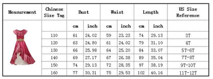 Kids Cosplay Clothing Girls Princess Elena Costume Halloween Carnival Role Playing Child Girl Birthday Party Outfits 2-10Y Dress