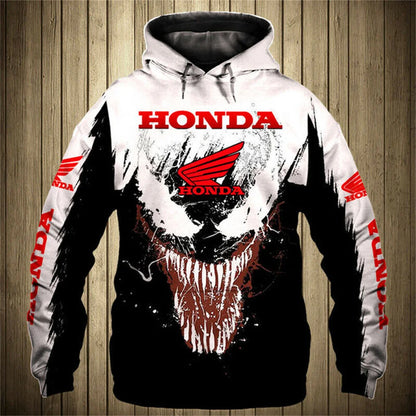 Men's Hoodie 3D Printed Motorcycle Men's Hoodie Fashion Outdoor Sports Racing Hoodie Oversized Honda Sportswear