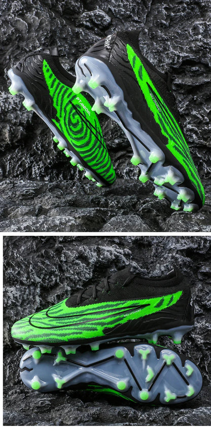 Men Training Football Boots Non-Slip Soccer Shoes Outdoor Cleats Futsal Breathable Sneakers Unisex Comfortable FG/TF Ultralight