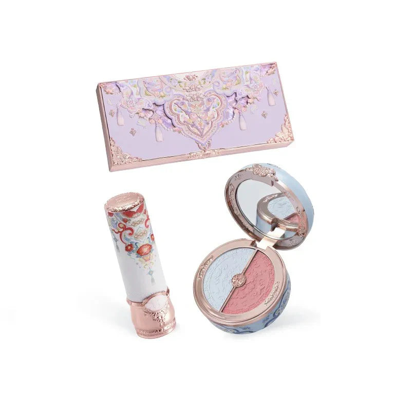 Makeup Set Flower Knows Butterfly Cloud Collar Collection Makeup Gift Set Includes Eyeshadow Blush Lipstick Vegan&Cruelty-Free