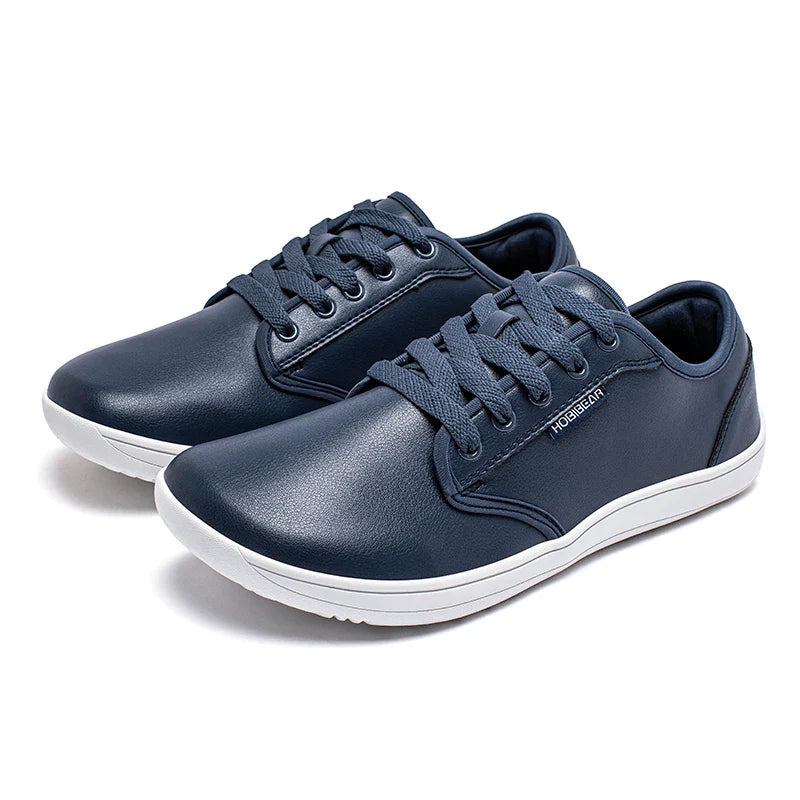 Unisex Wide Barefoot Shoes Women Men Zero Drop Minimalist Sneakers Artificial Leather Trail Walking Shoes