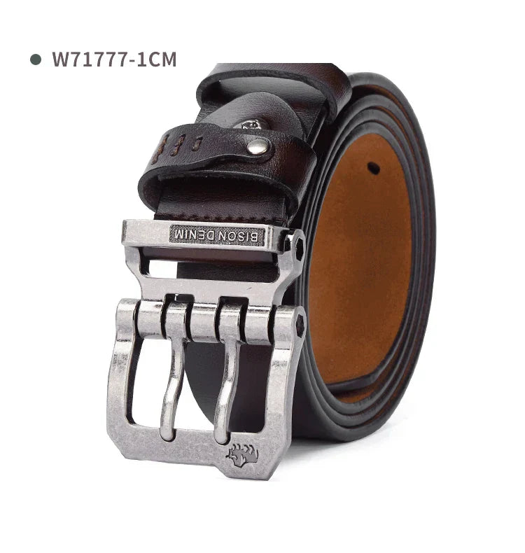 Men Belt Male High Quality Leather Belt Men Male Genuine Leather Strap Luxury Pin Buckle Fancy Vintage Jeans Free Shipping