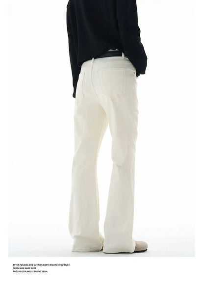 Calça Masculina Vintage Disco Flare Sólida Elástica Slim Fit Estilo Hippie Calça Casual de Perna Larga Streetwear Masculino