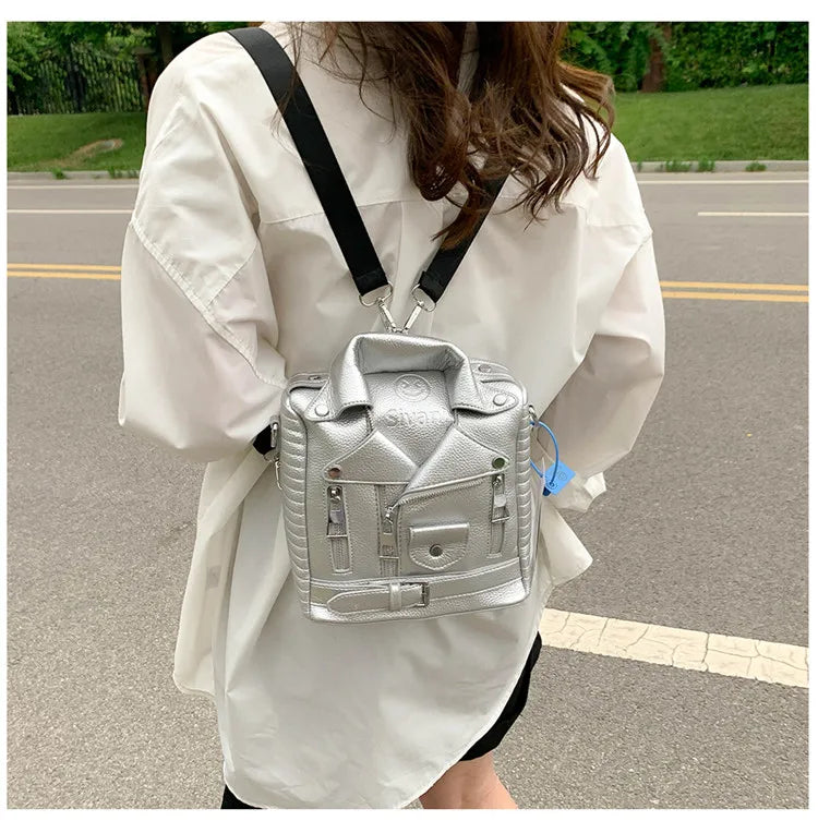 Hip hop Jacket Design Shoulder Bag Clothes Shape Women Handbag Fashion Brand  Lady Crossbody Bag Luxury Designer Travel Backpack