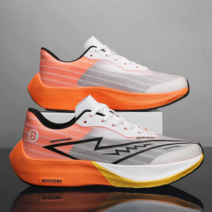 Tênis Esportivo Masculino com Placa de Carbono de Palma Inteira Tênis de Corrida Masculino e Feminino para Maratona com Amortecimento de Choque para Treinamento de Atletismo