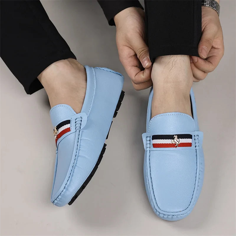 Loafers Men Driving Shoes Casual Shoes Comfortable Classic PU Leather Loafers Business Shoes Slip on Walking Men Loafers Shoes