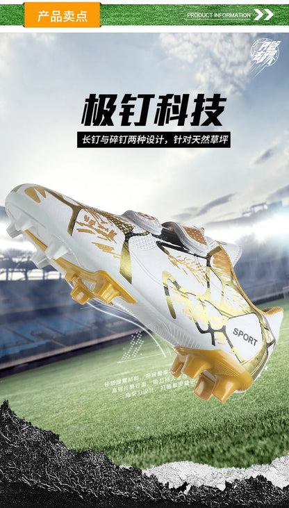 Professional Football Shoes Kids Futsal Sneakers Outdoor Low-cut Soccer Shoes Boys Lightweight Non-slip Children's Sports Shoes