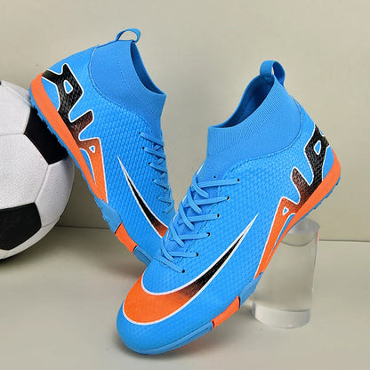 Men Professional Soccer Cleats FG/TF Football Boots Non Slip Breathable Training Shoes Outdoor Match Sneakers Grass Turf Sports