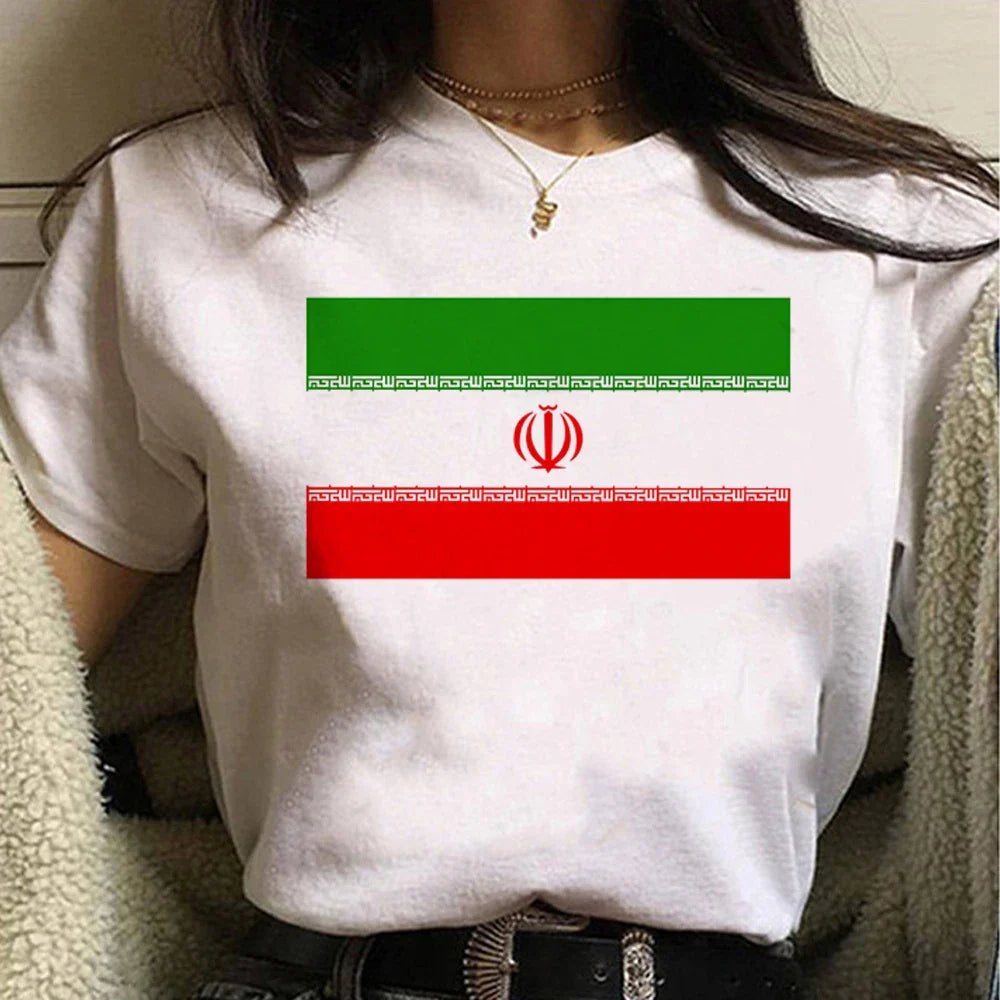 Iran tshirt women harajuku tshirt female funny clothing