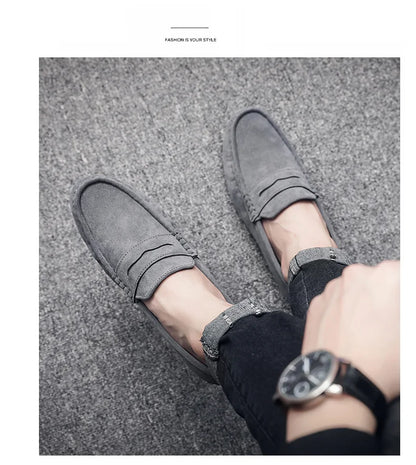 Brand Spring Summer Hot Sell Moccasins Men Loafers High Quality Genuine Leather Shoes Men Flats Lightweight Driving Shoes 2023