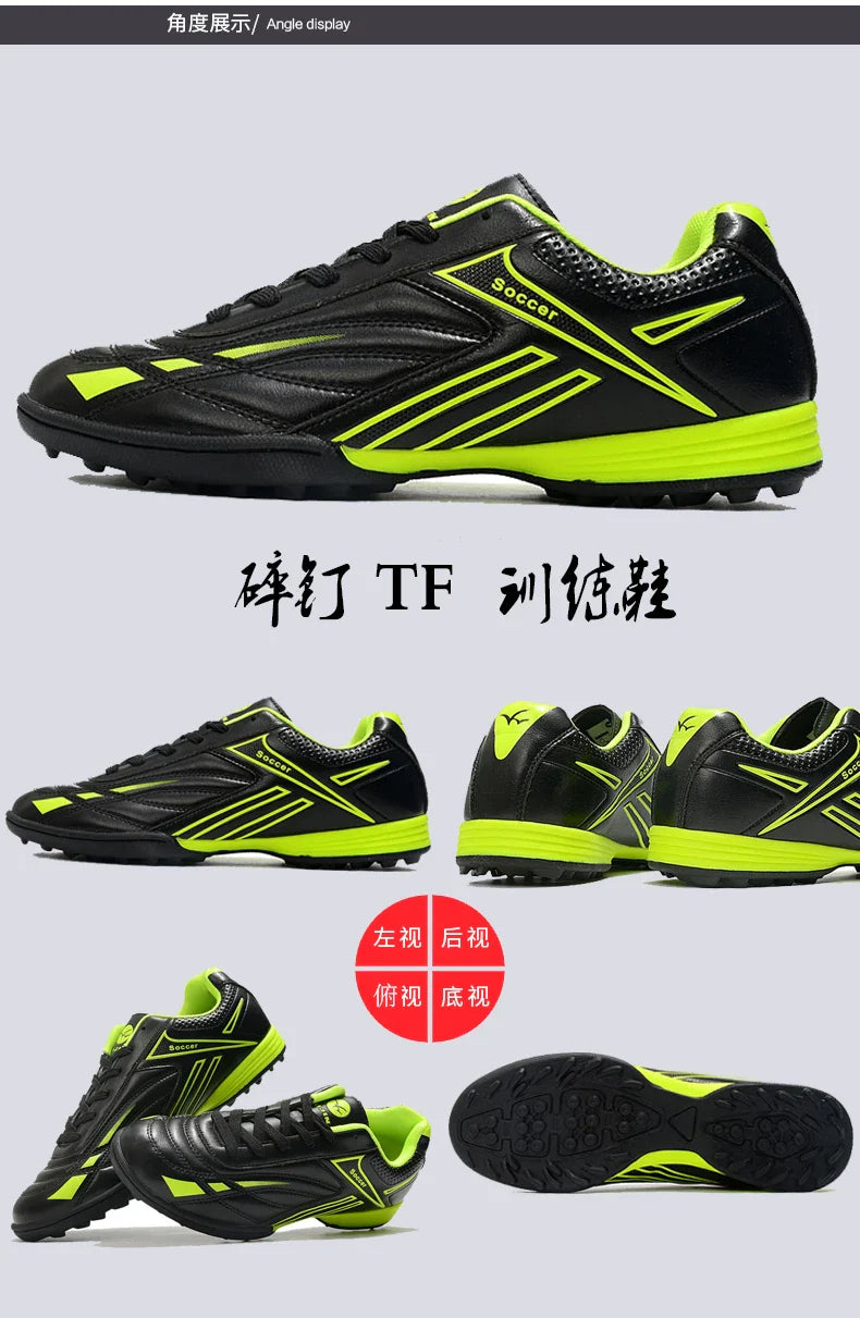 Hot Sale Youth Long Nail Soccer Shoes Children Students Large Size Broken Nail Soccer Shoes Unisex Training Shoes 35-45#