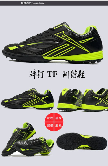 Hot Sale Youth Long Nail Soccer Shoes Children Students Large Size Broken Nail Soccer Shoes Unisex Training Shoes 35-45#