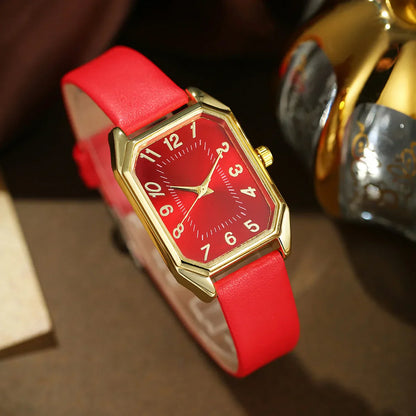 6/5/1PCS Luxury Fashion Square Women's Watches Brand Ladies Quartz Wristwatch Jewelry Set Classic Simple Watch Relógios Feminino