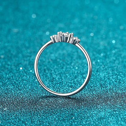 Full D Color Moissanite Rings for Women 925 Sterling Silver Lab Diamond Wedding Engagement Ring Jewelry Band Gemstone