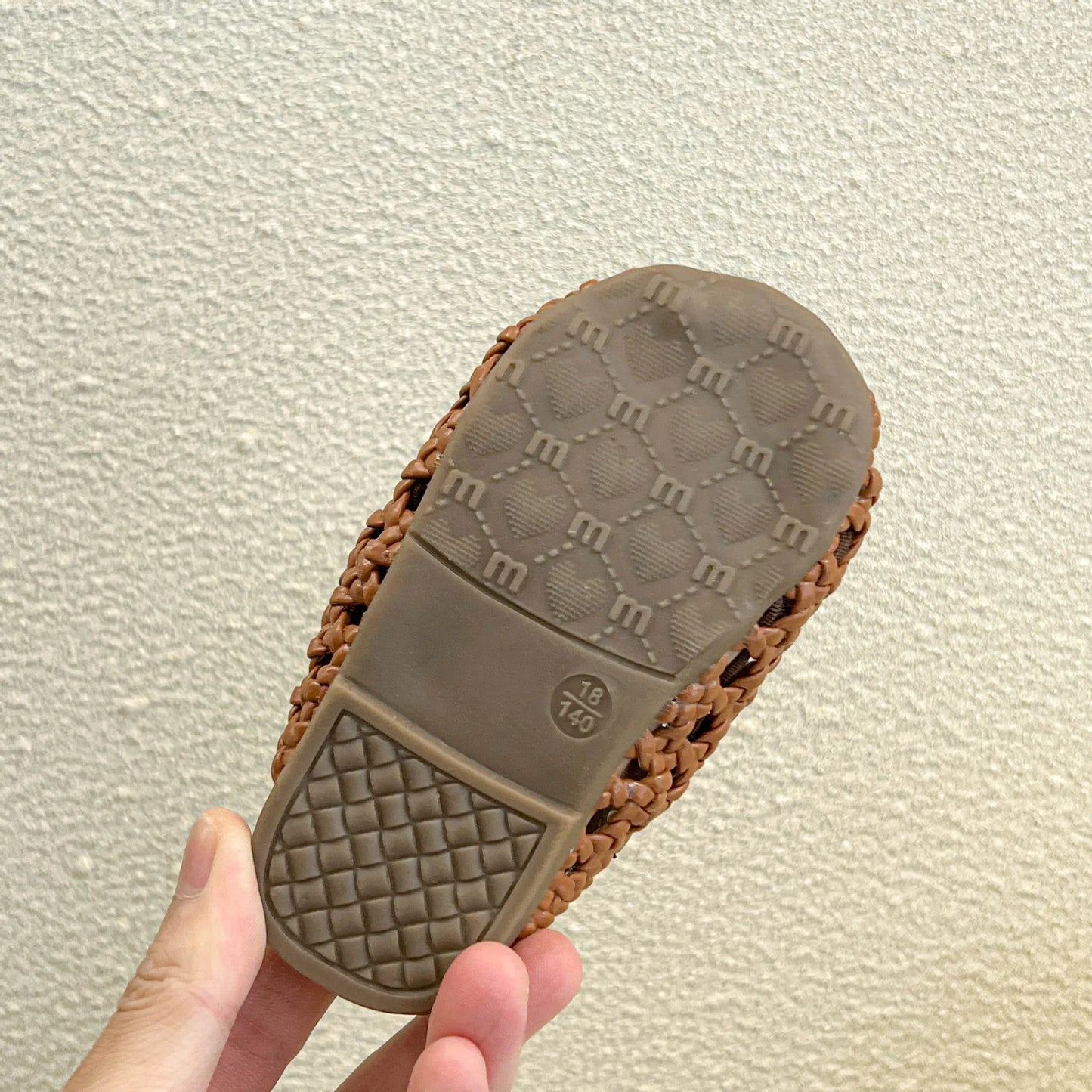 Baby Girls Shoes Braided Sandals for Girls Kids Fashion Hollow Out Leather Shoe Soft Sole Retro Princess Slippers Beach Shoes