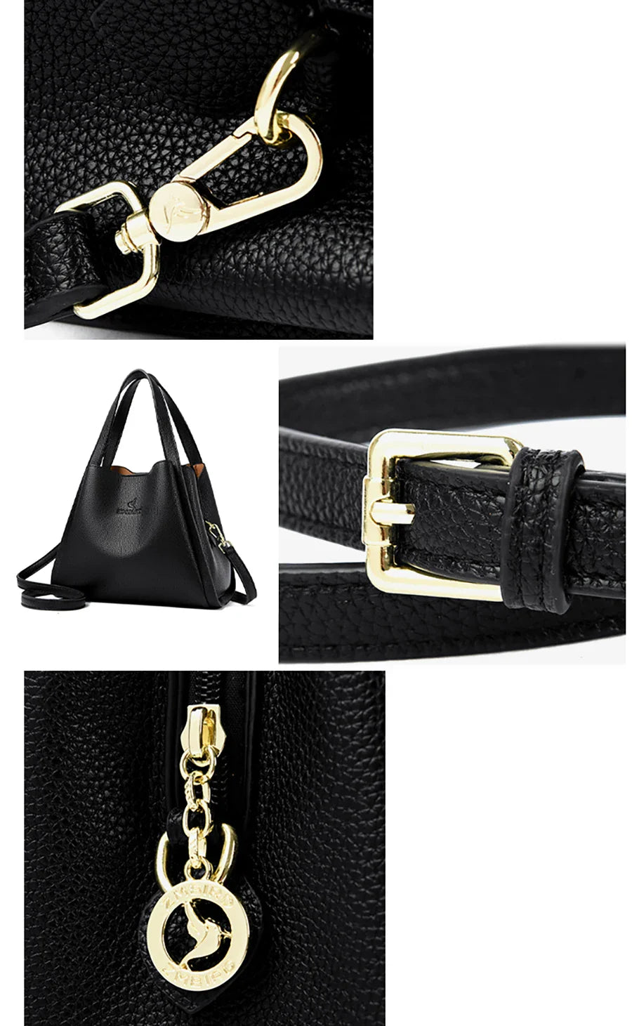 Genuine Brand Soft Leather Top-handle Bags Female Handbags Women Shoulder Crossbody Totes Messanger Bag Large Capacity Big Sac