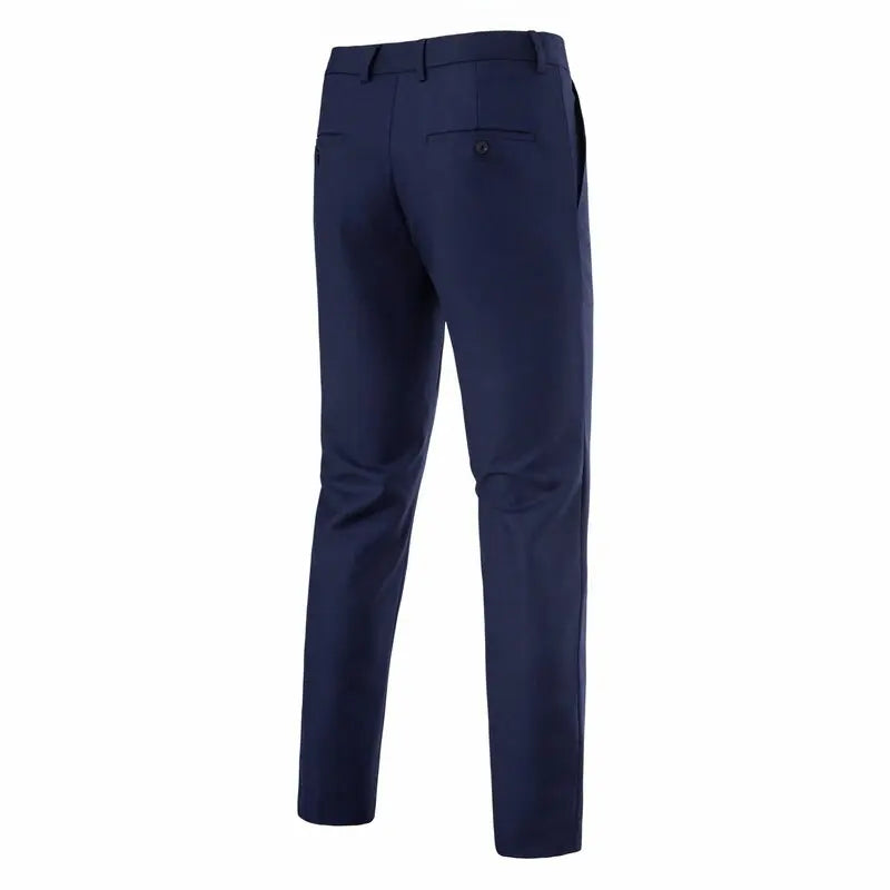 Suit Men's (Blazer+ Vest + Trousers) Fashionable Business Solid-color Wedding British-style Workwear, Casual Performance Suit