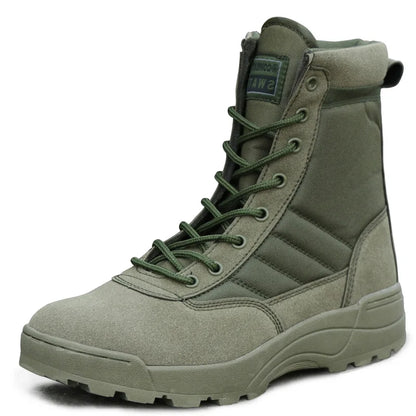Men's Boots 2026 New Tactical Boots Special Force Desert Combat Boots Men Work Shoes Outdoor Hiking Ankle Boots