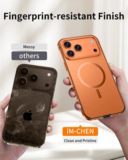 Suitable Magsafe Case for IPhone 17Pro Max 12 13 14 15 16 17Air Plus Alloy Frame Heavy Protection Phone Case