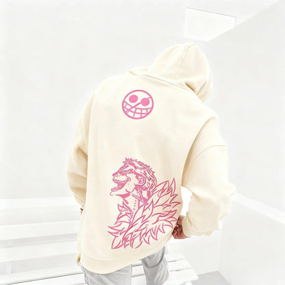 Oversized Anime One Piece Zoro Hoodie Jacket Men Women Streetwear Casual Pullover Sweatshirt Spring Autumn Y2k Long Sleeves Tops