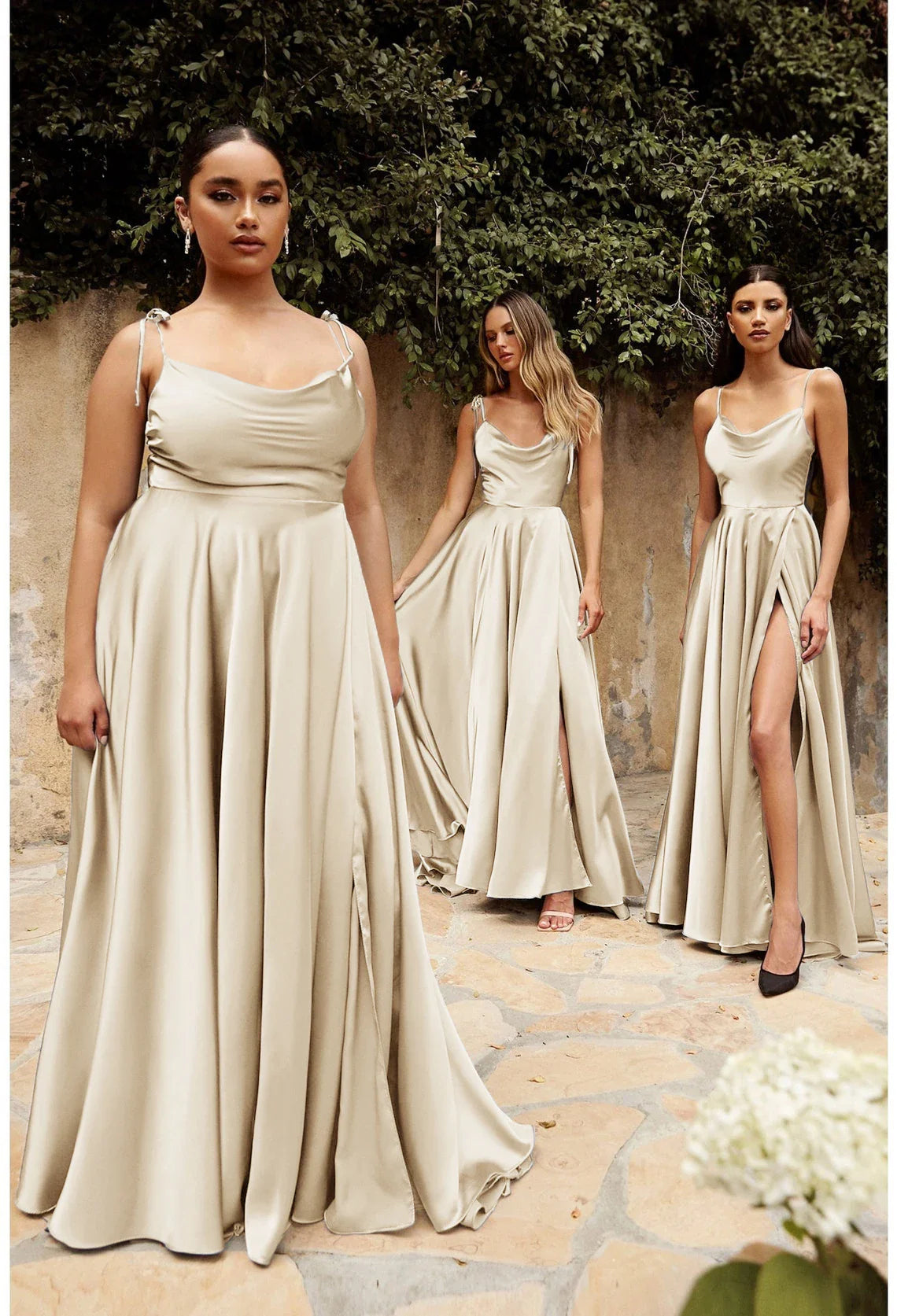 Elegant A Line Long Prom Dress For Women 2024 High Slit Backless Zipper Back Cocktail Party Formal Occasion Dresses Robe Soiree