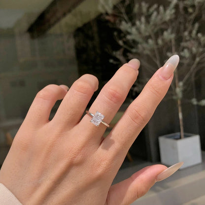 18K Gold Plated 925 Sterling Silver Crushed Ice Cut Lab Sapphire Gemstone Wedding Party Fine Jewelry Rings Wholesale