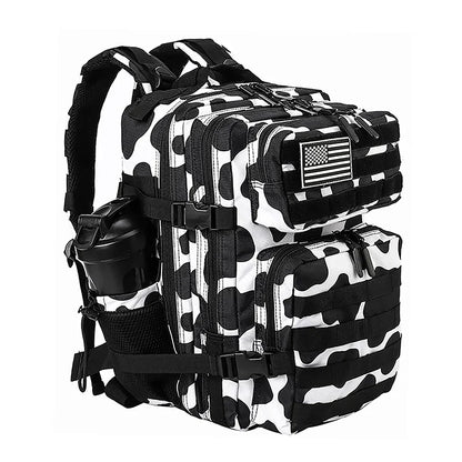 45L/35L/25L Tactical Backpack for Men and Women Waterproof Athlete Gym Outdoor Bag Travel Hiking Rucksack with Bottle Holder