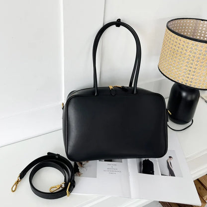 Genuine Leather Fashion Women Shoudler Black Bags Luxury Desiger Ladies Crossbody Cowhide Brown Large Bag Female Handbags Coffe