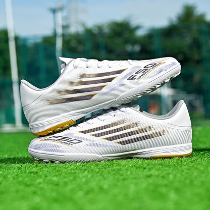 Men's High Top Soccer Shoes FG/TF Long Spikes Adult Football Boots Lightweight Professional Athletic Training