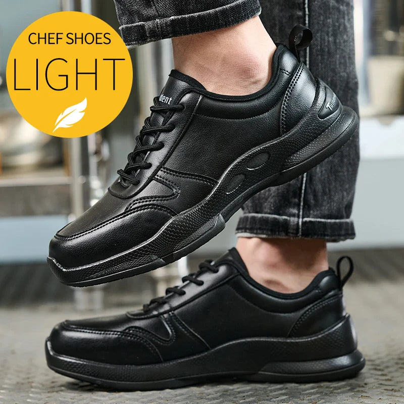 Chef's shoes, anti slip and oil resistant casual shoes, anti slip restaurant work shoes