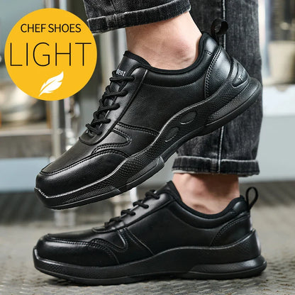 Chef's shoes, anti slip and oil resistant casual shoes, anti slip restaurant work shoes
