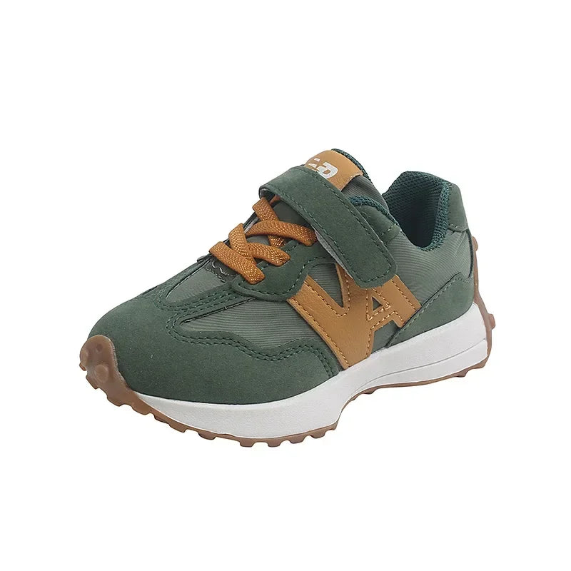 Children Tennis Shoes Patchwork Versatile Boys School Basketball Shoes Kids Fashion Causal Girls Outdoor Sneakers Breathable